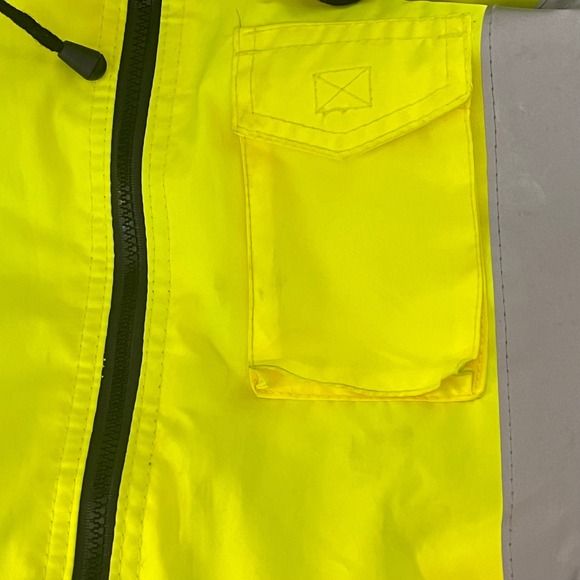 Majestic High Visibility Safety Jacket Class 3 Yellow Workwear Mens M - Picture 10 of 15